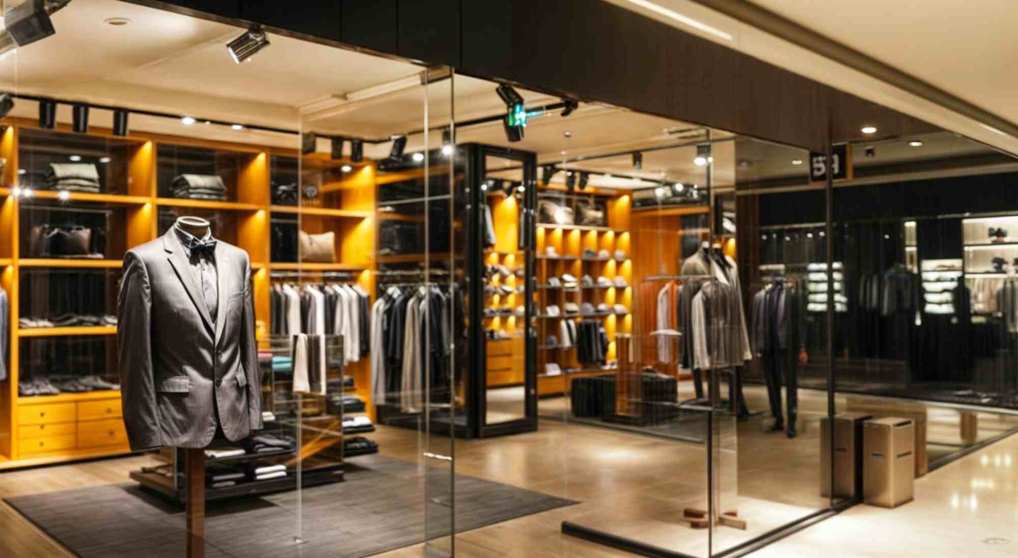 Магазин одягу, який освітлюється світильниками FOND від компанії Meregat.